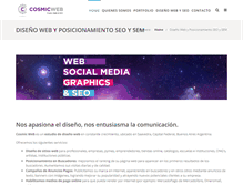 Tablet Screenshot of cosmicweb.com.ar